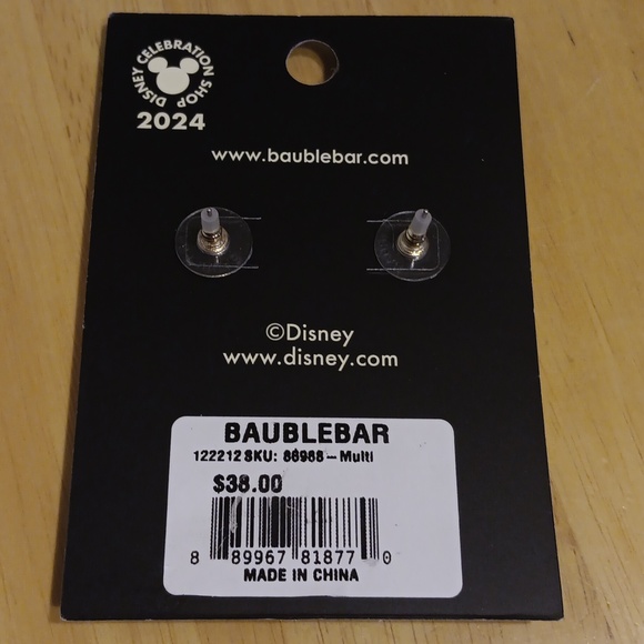 Exclusive Baublebar x Disney Minnie Mouse Star Earrings NWT - Picture 2 of 2